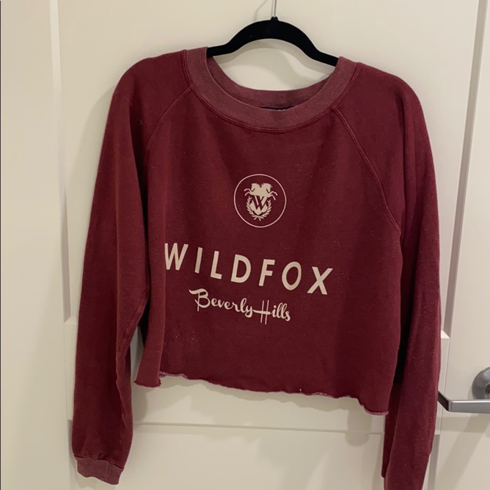 Wildfox "Beverly Hills" Monte Cropped Pull…